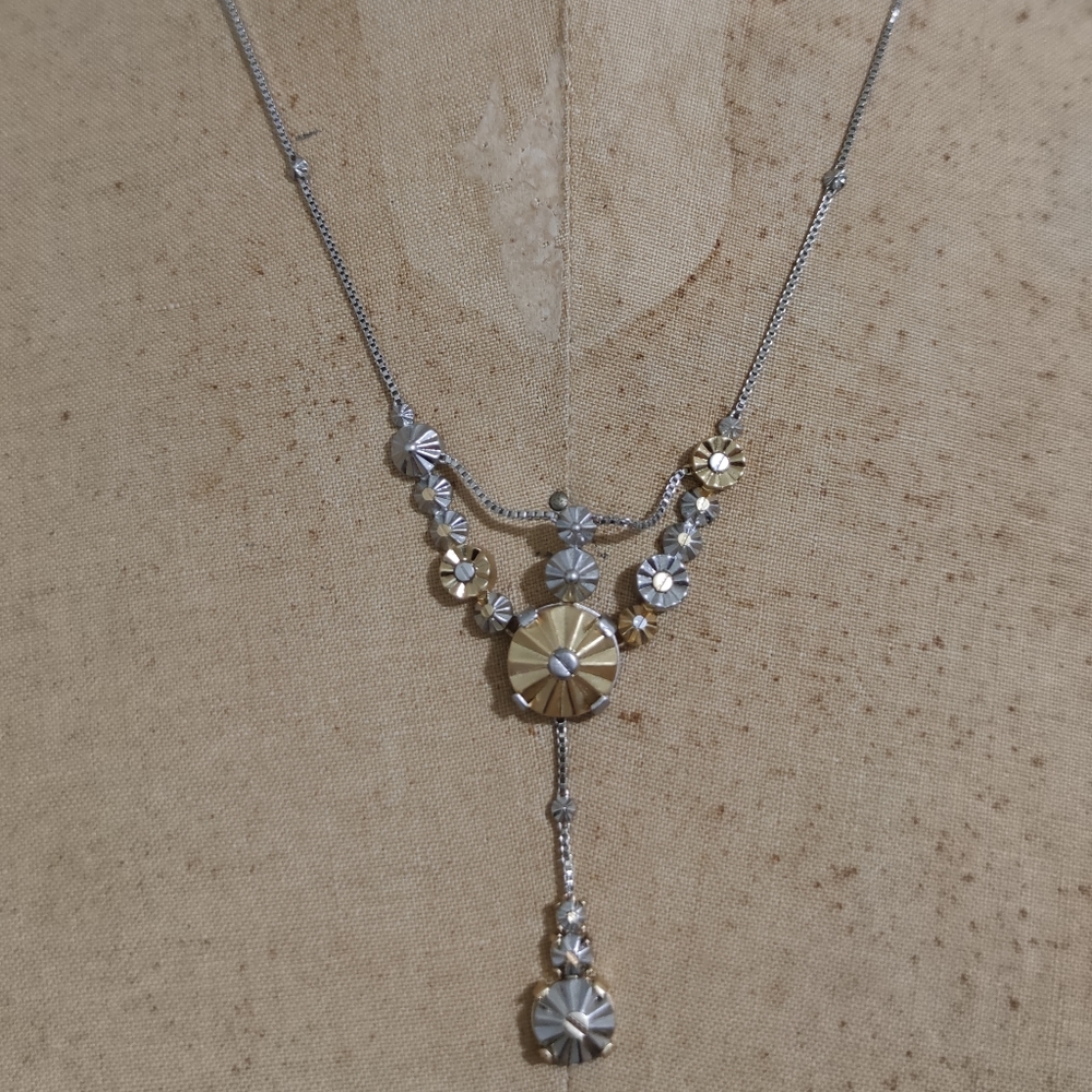 Coach Daisy Rivets Lariat Necklace Rare - Picture 8 of 11